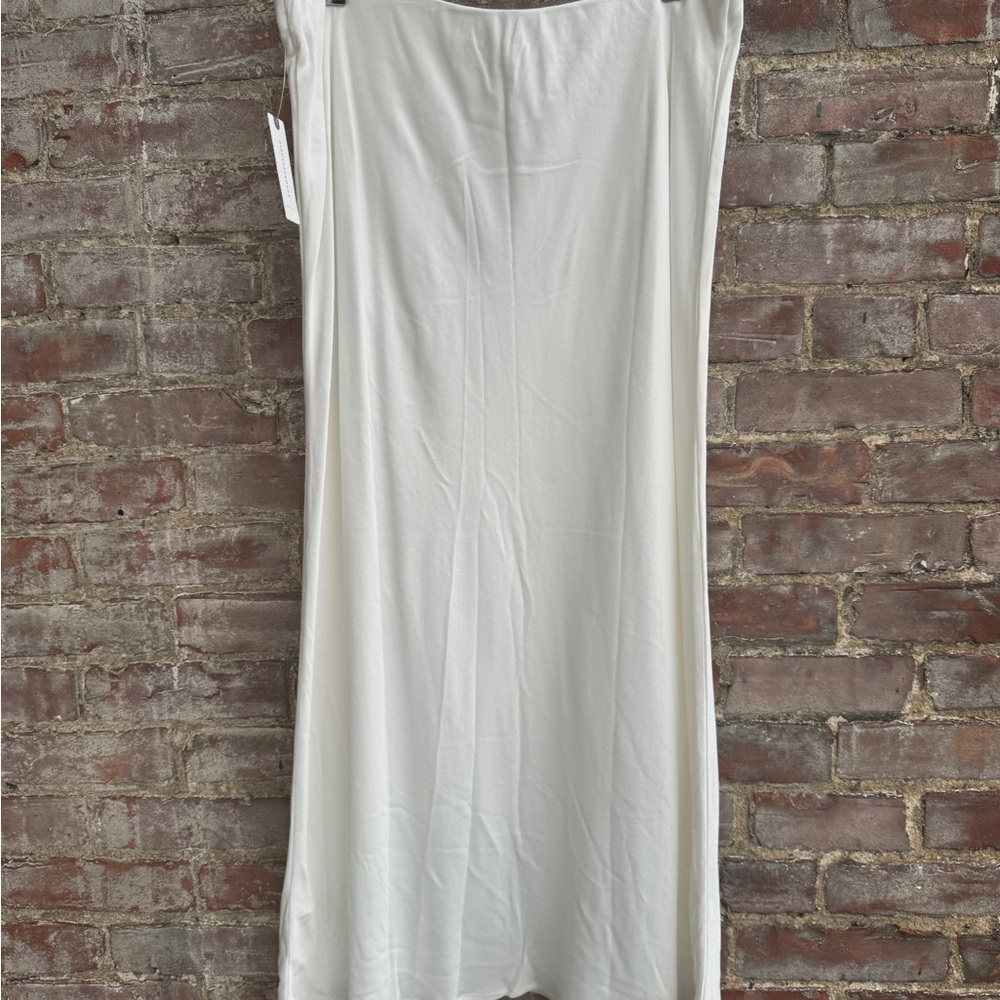 NWT Women’s Anthropologie Tilda Slip Skirt Ivory Cream Large - Picture 4 of 10